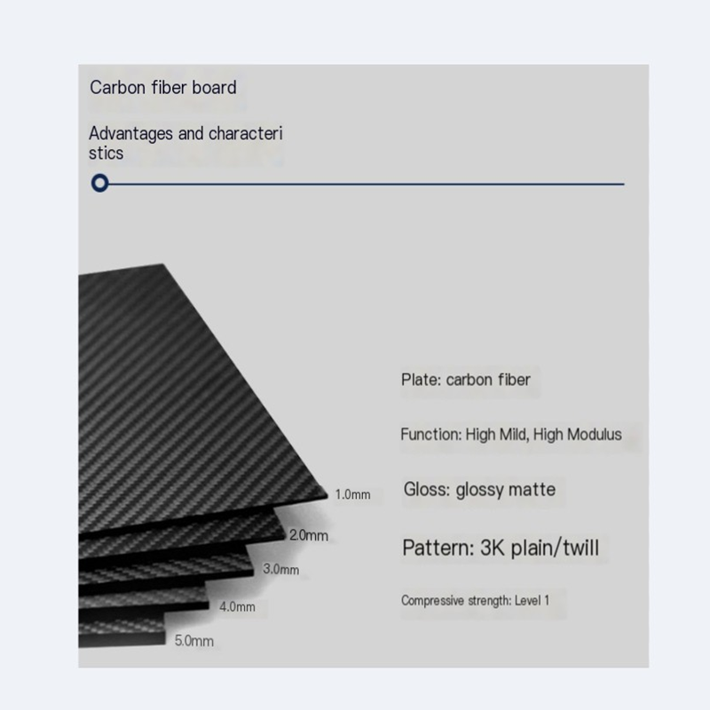 3K High strength carbon fiber sheet for sale